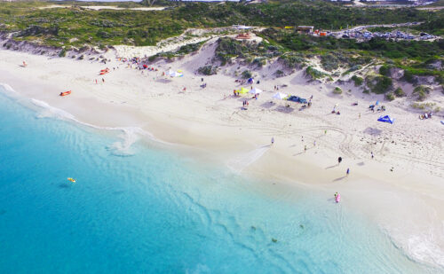Port Beach, North Fremantle is a popular beach adjacent to the north quay wharf facilities. It is patrolled by Fremantle Surf Life Saving Club on Sunday's in summer.