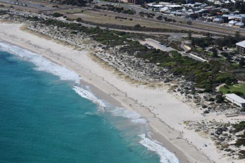 Port Beach, North Fremantle is a popular beach adjacent to the north quay wharf facilities. It is patrolled by Fremantle Surf Life Saving Club on Sunday's in summer.