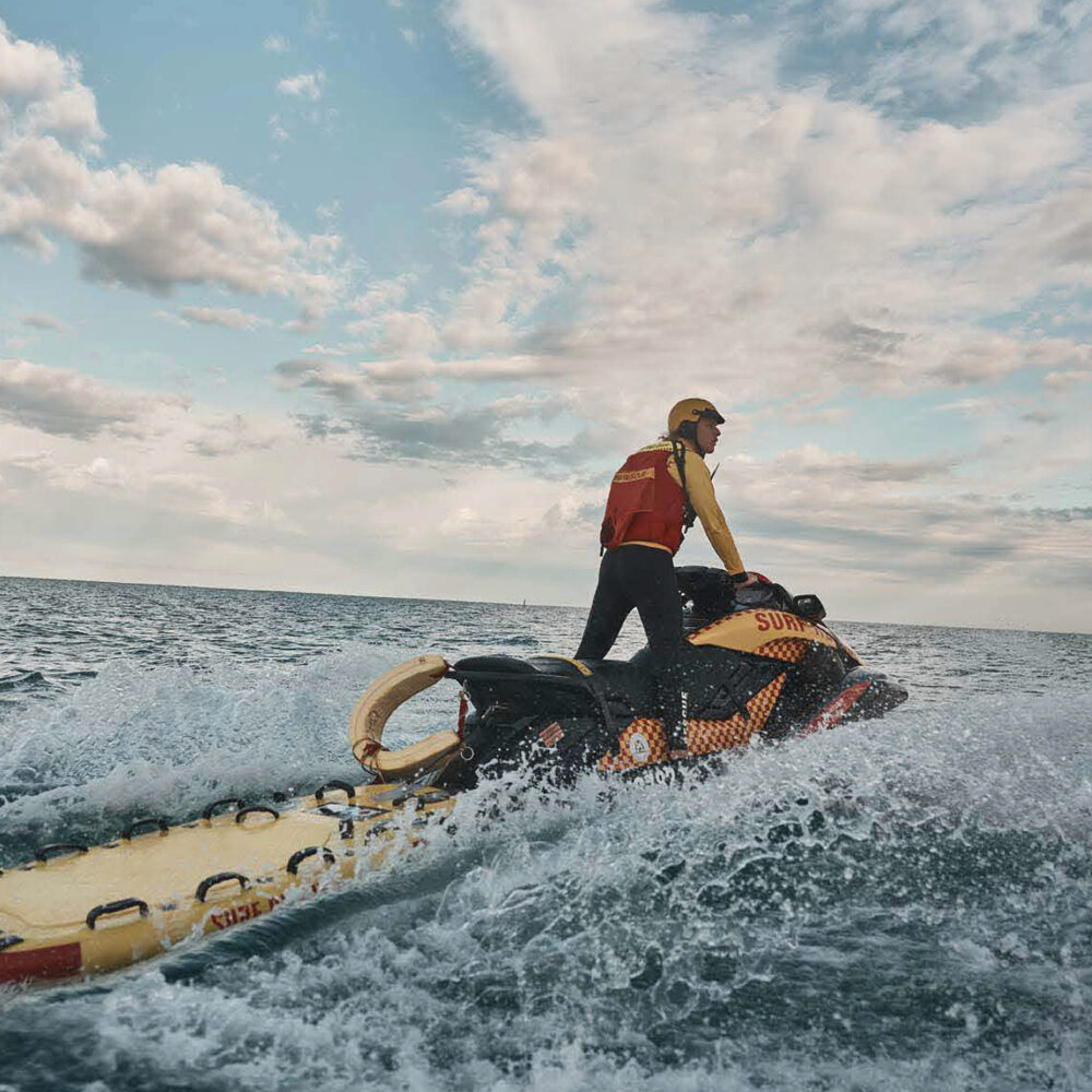 jet ski operator for woodside jet ski program at surf live saving western australia