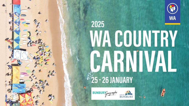 More than 1,000 visitors attendees expected as Surf Life Saving WA announces the return to Bunbury for the 2025 Country Carnival.